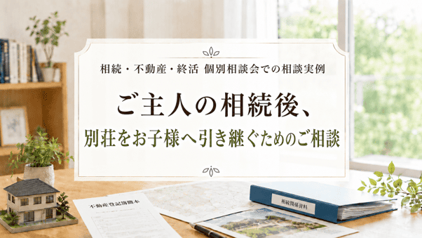 【相談事例】ご主人の相続後、別荘をお子様へ引き継ぐためのご相談